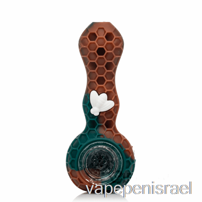 חד פעמי Vape Israel Stratus Bee כף סיליקון ברונזה (חום/צהבהב/דבורה לבנה)